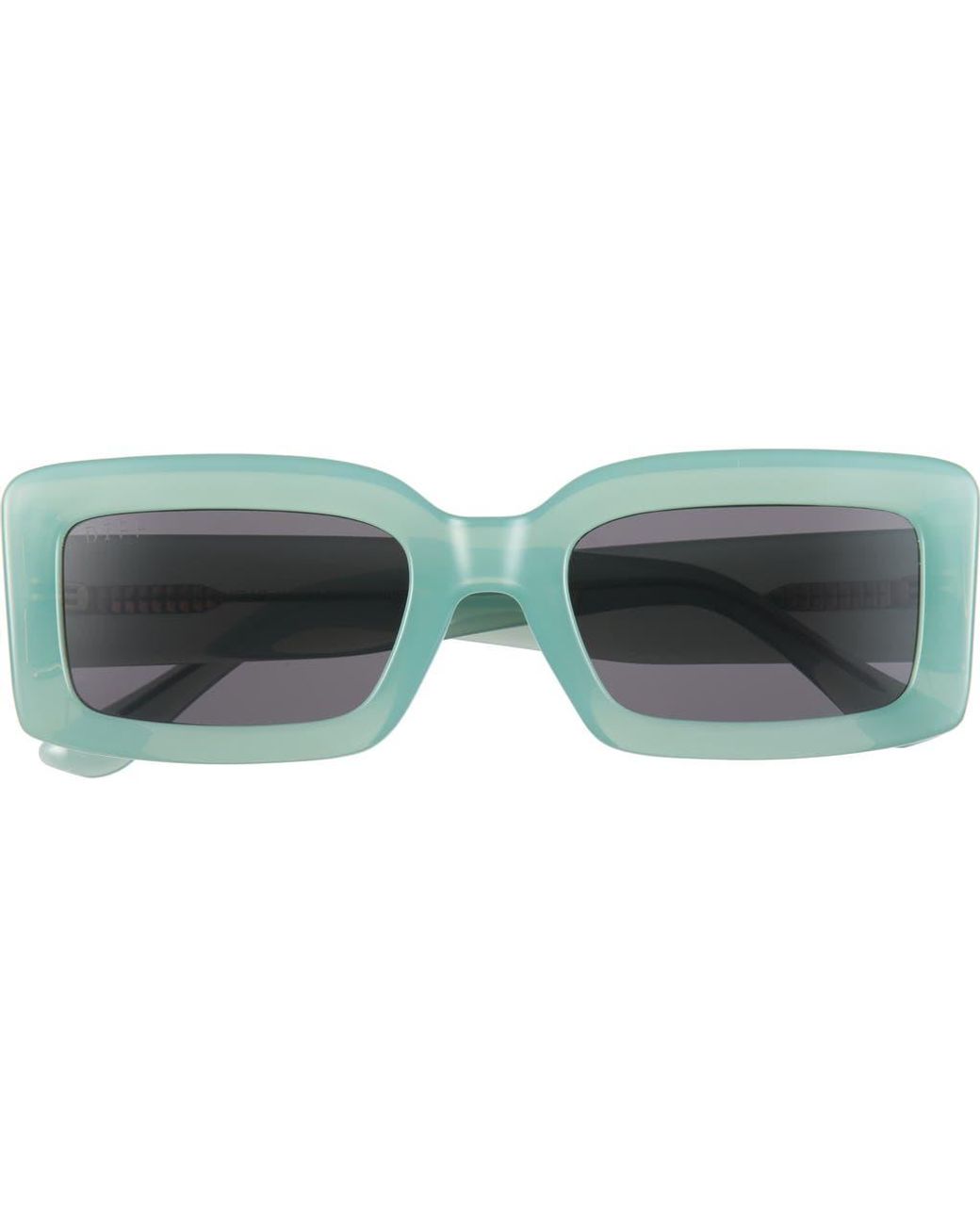 DIFF Green 53Mm Rectangle Sunglasses for men