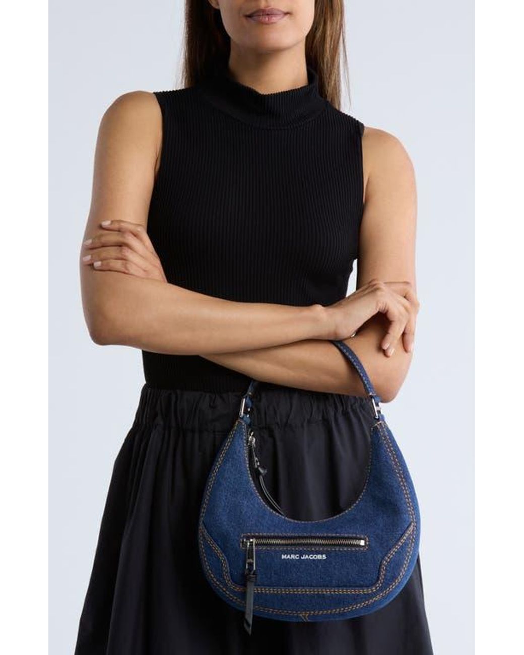 Marc Jacobs Cruiser Small Crescent Shoulder Bag in Blue | Lyst