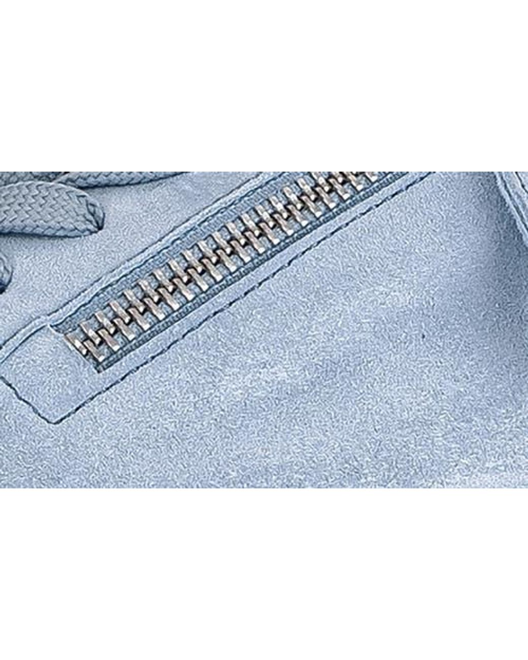 Gabor Blue Low Top Platform Sneaker