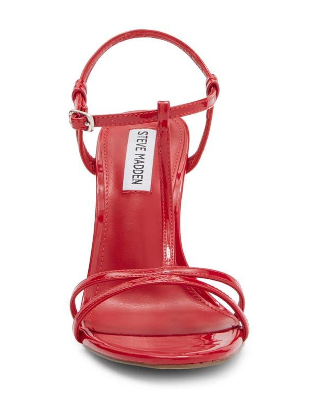 Steve Madden Deeva T-Strap Sandal in Red | Lyst