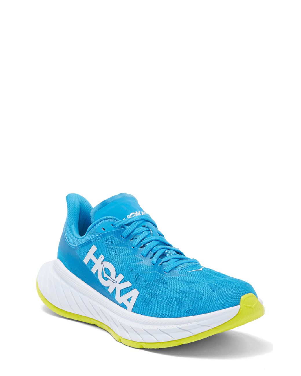 Hoka One One Carbon X 2 Running Shoe In Diva Blue /citrus At Nordstrom