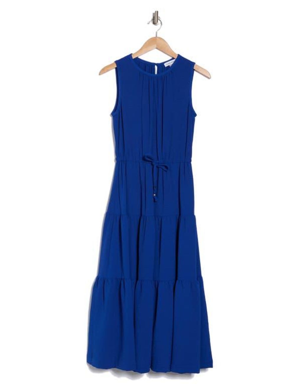 chinese dress ladies Calvin Klein Women's Sleeveless A Line Midi Dress with V Neckline, red, 8  at Amazon Women's Clothing store