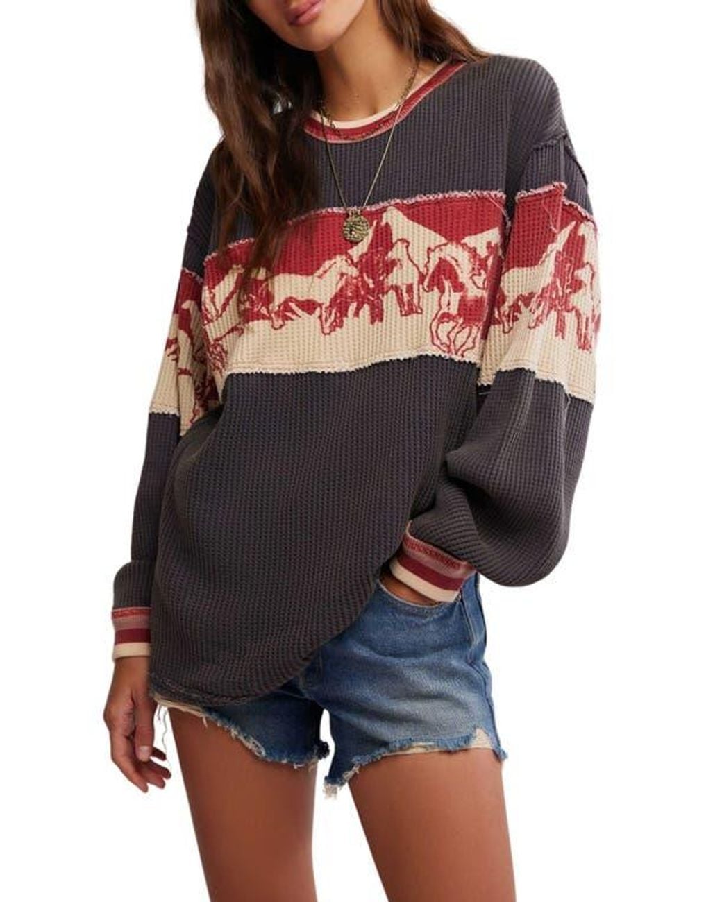 FREE PEOPLE: WILD COUNTRY TEE - COLORADO COMBO