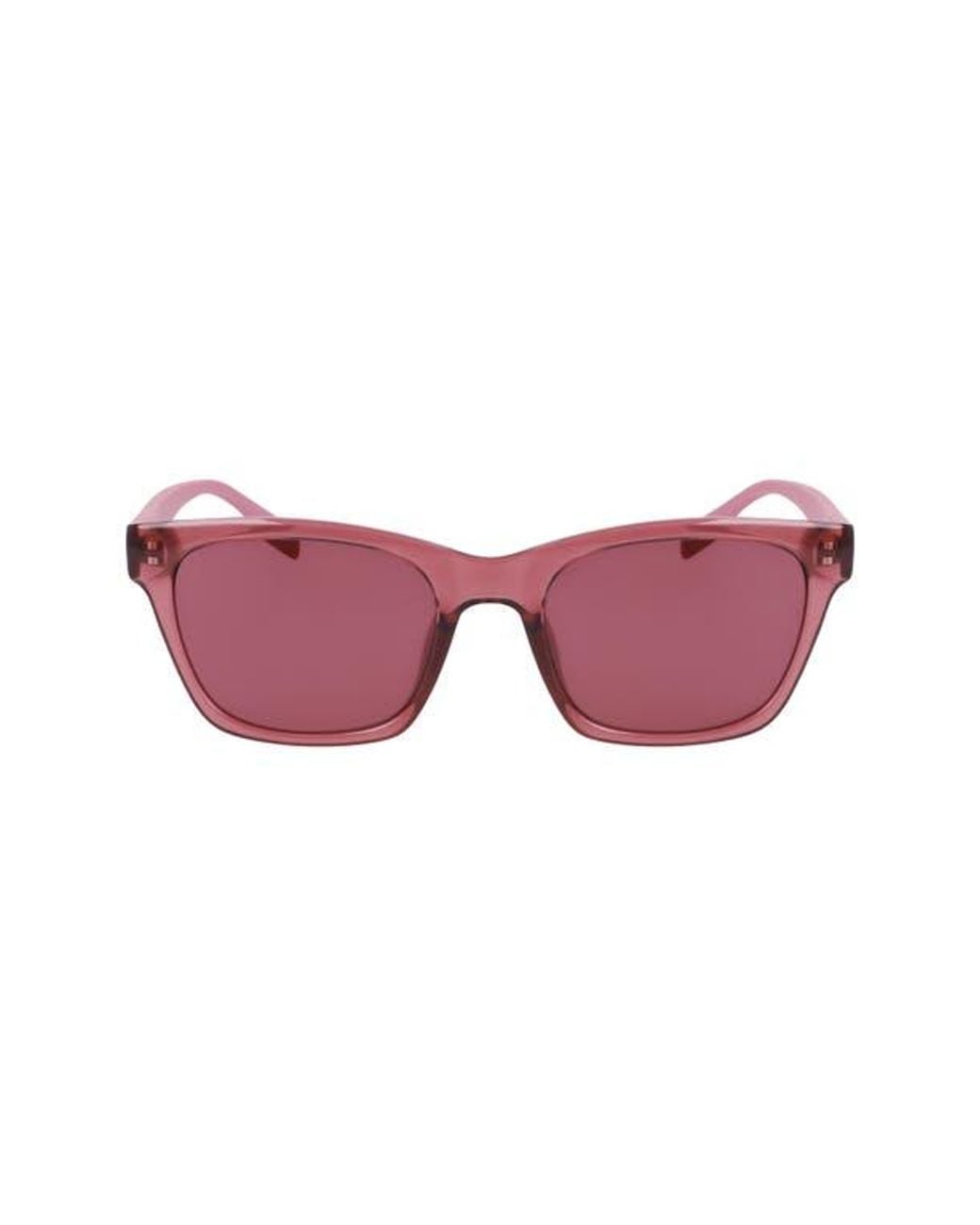 Converse Pink 53Mm Rectangular Sunglasses