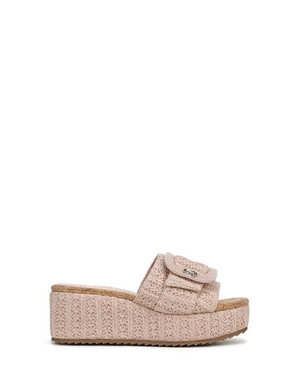 Sam & Libby Pink Crysta Platform Slide Sandal