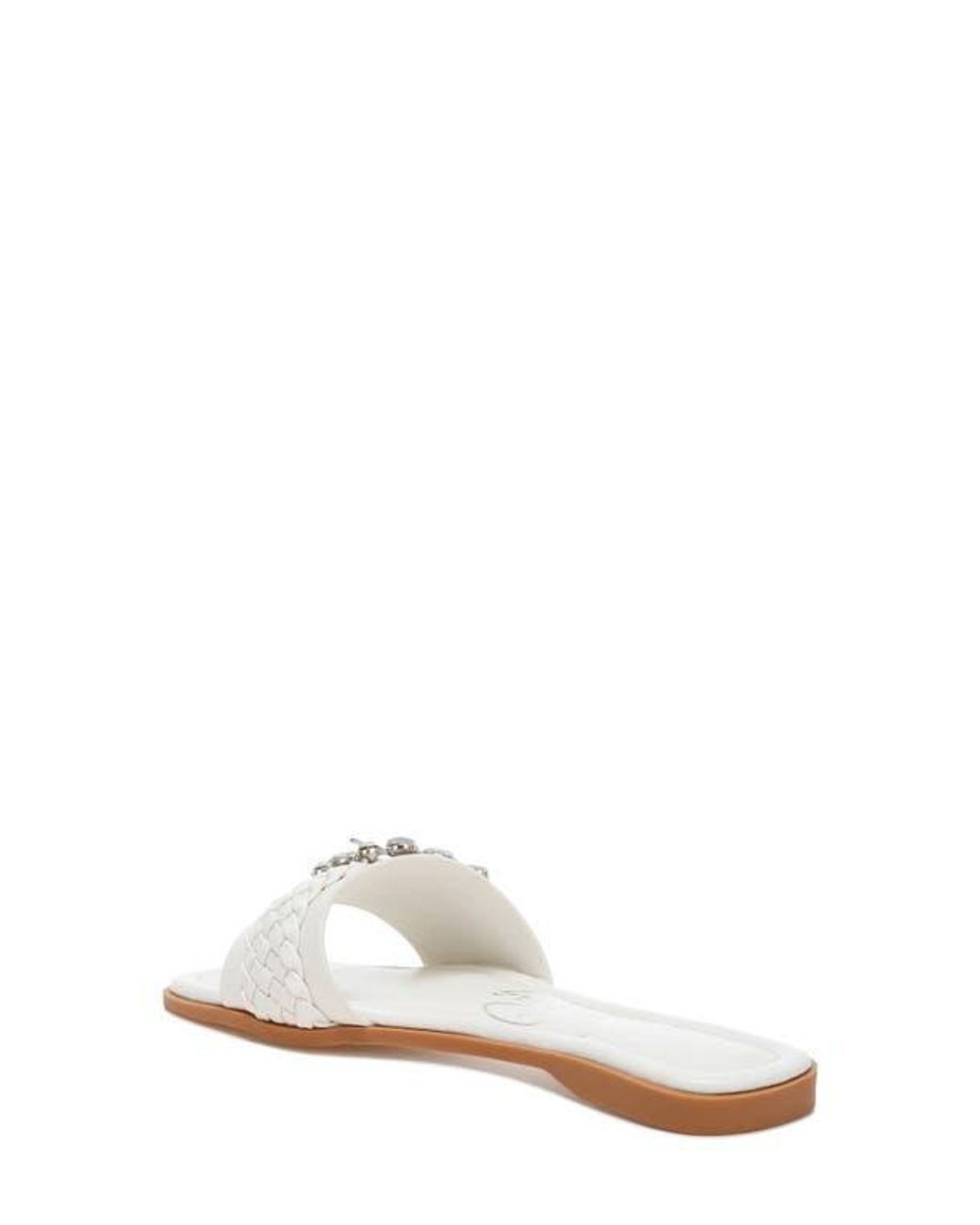 London Rag Slides LONDON RAG Hazbin Slide Sandal in White | Lyst