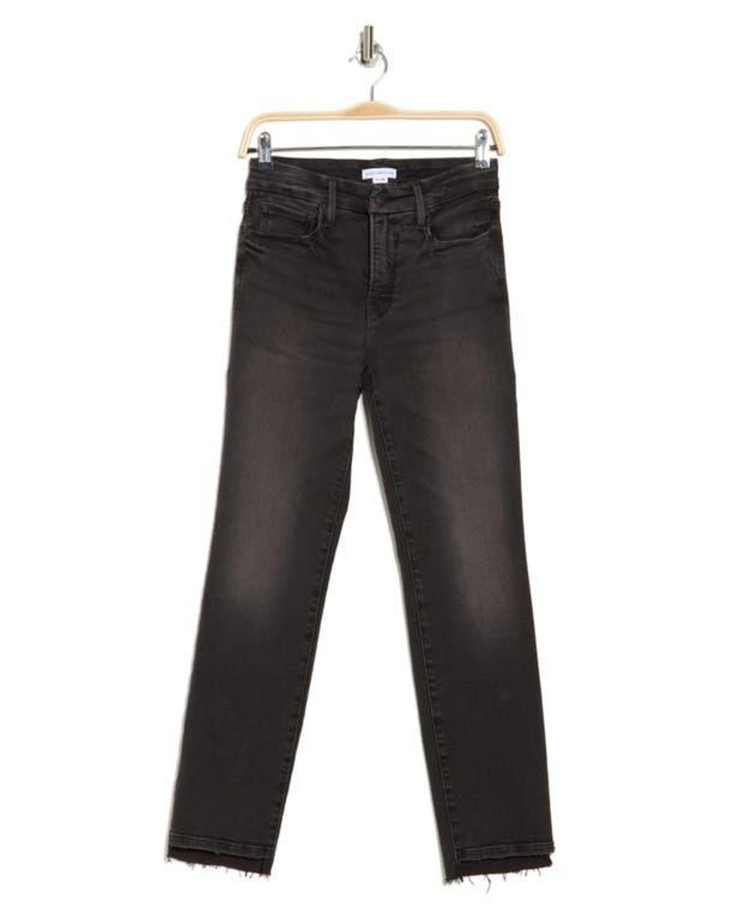 GOOD AMERICAN Good Classic Step Hem Jeans in Black Lyst