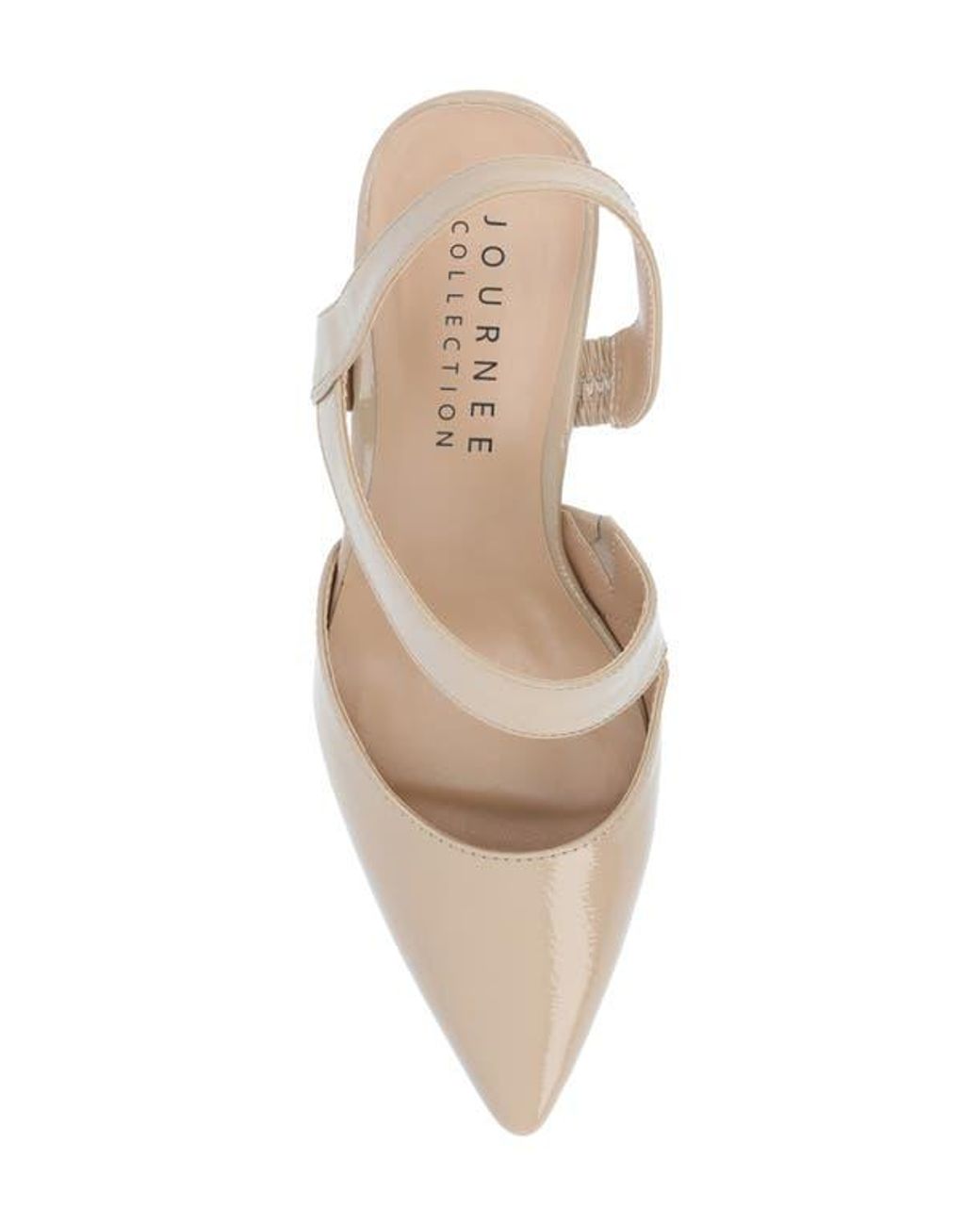 Journee Collection Natural Scarlett Pointed Toe Pump