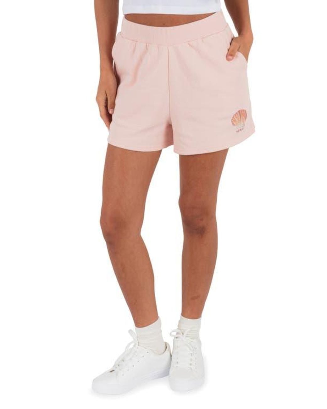 Hurley Pink Shell Yeah Fleece Shorts