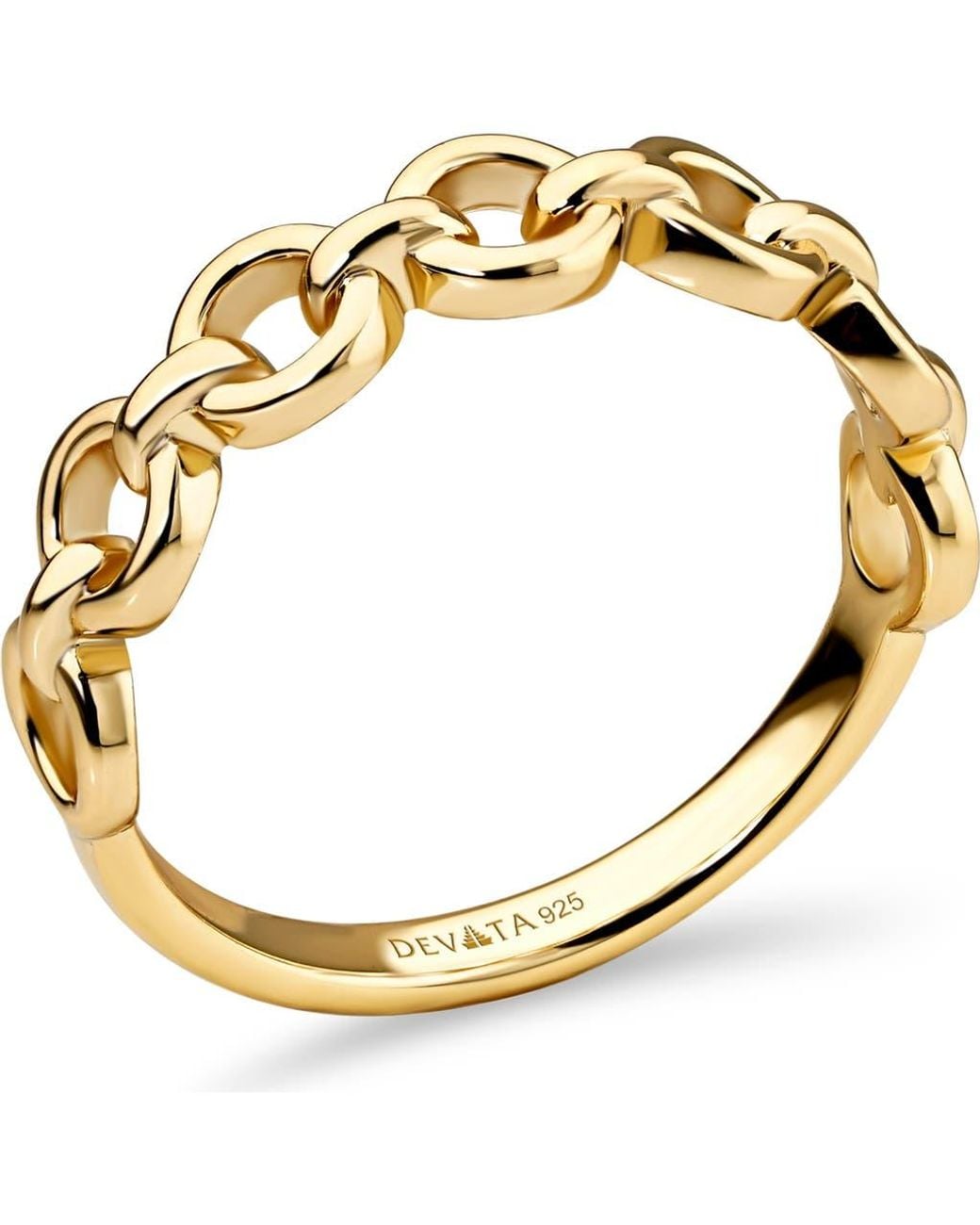 DEVATA Metallic Cable Link Ring