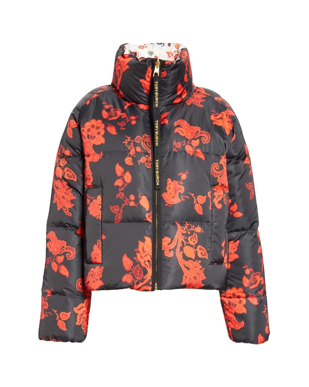 Tory Burch Leather Reversible Down 