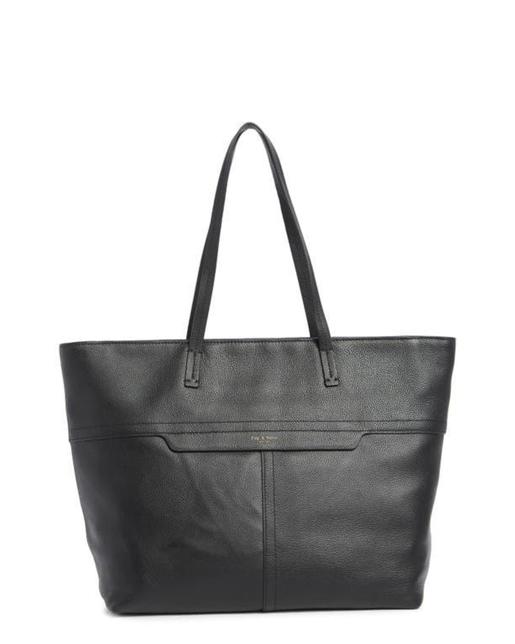 Rag & Bone Black Bryant Leather Tote Bag