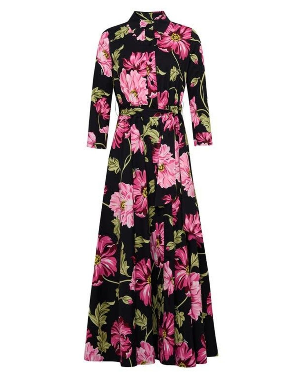 Diane von Furstenberg Multicolor Blaine Floral Shirtdress