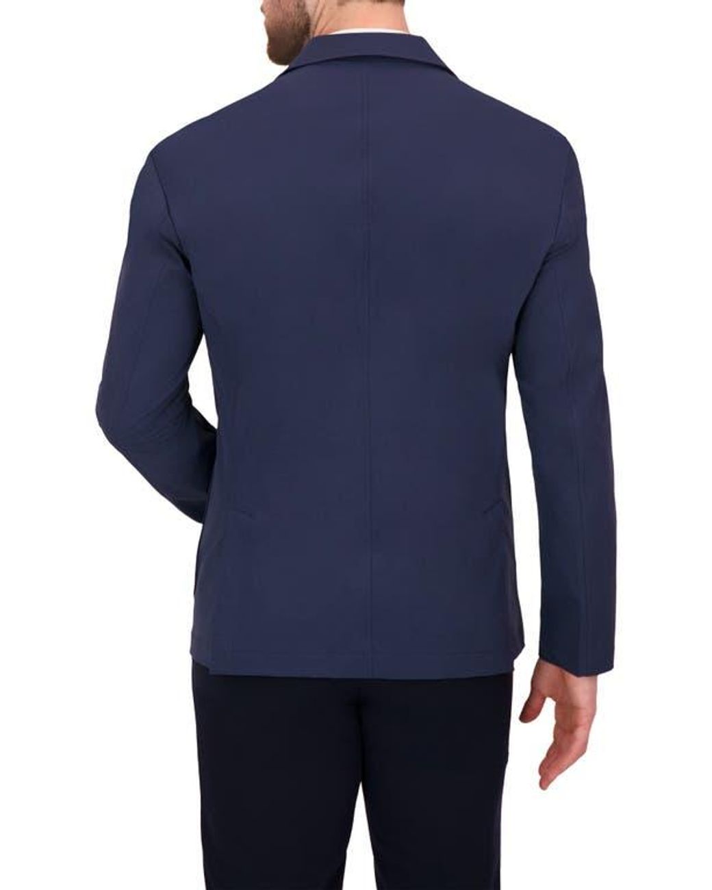 C-LAB NYC Blue Packable Woven Tech Jacket for men
