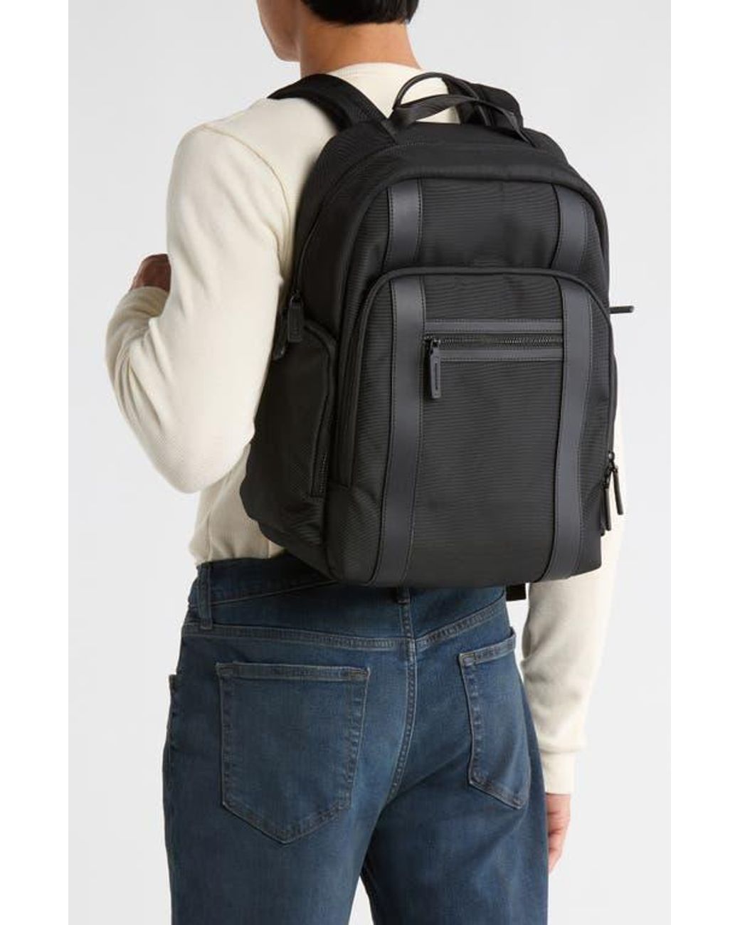 Bonobos Black Ballistic Nylon Laptop Backpack for men
