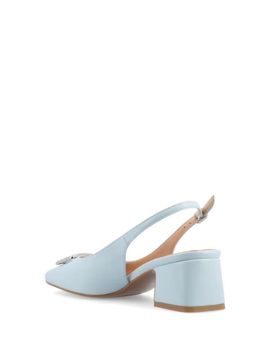 Journee Collection Blue Everlee Slingback Pump