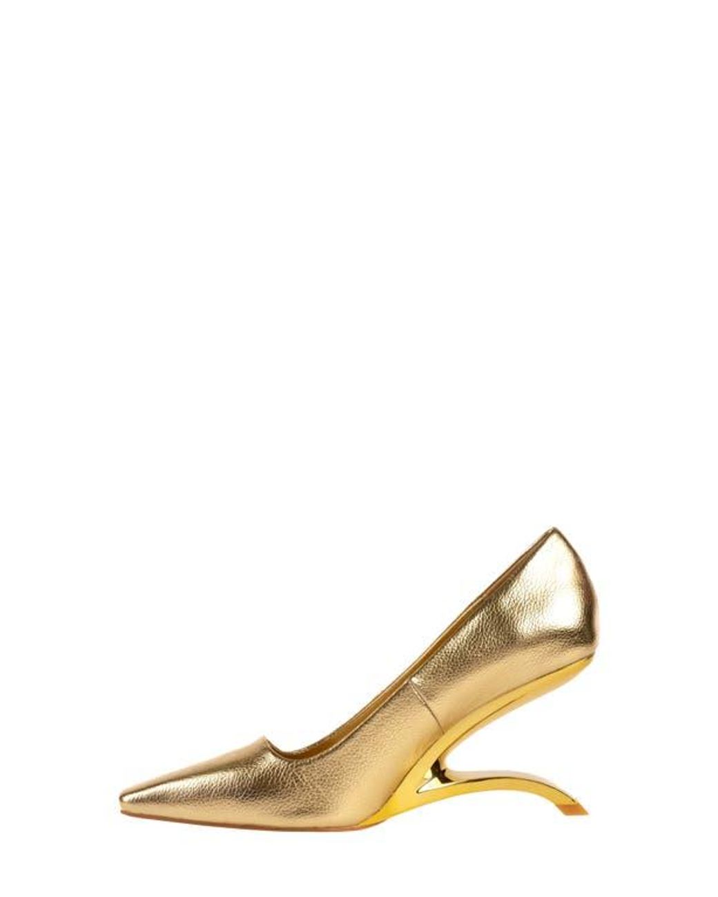 Ninety Union Brown Intense Snake Embossed Pump