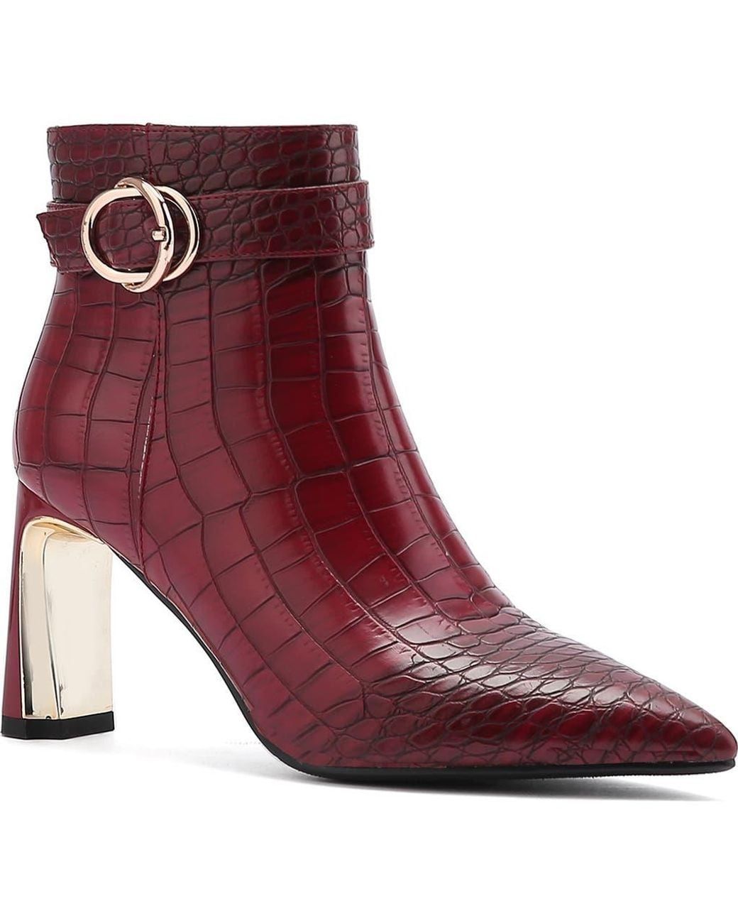 Ninety Union Purple Groovy Croc Embossed Boot