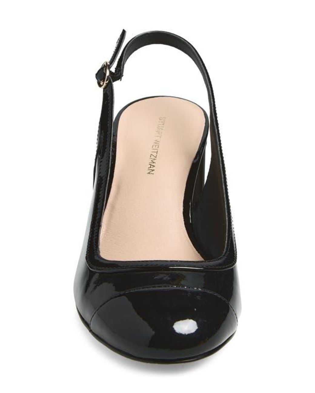 Stuart Weitzman Black Celina 60 Slingback Pump