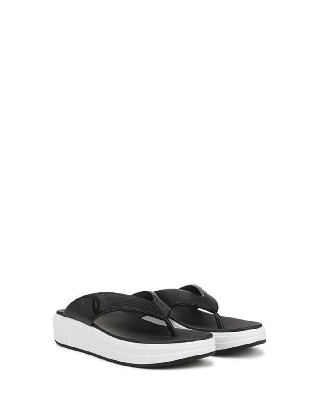 Ryka Black Viv Platform Thong Sandal