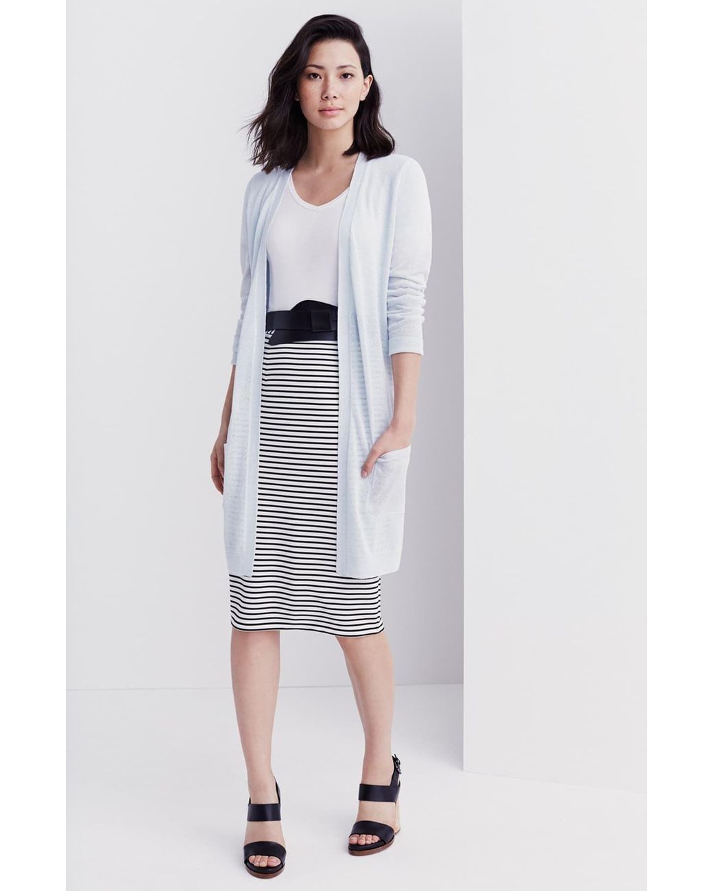 Halogen shop linen cardigan