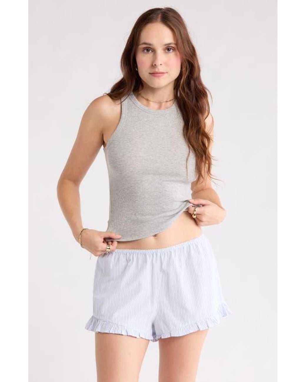 Abound Gray Rib Tank