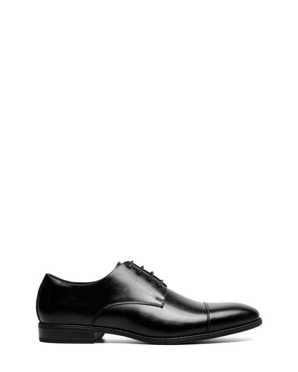 Stacy Adams Black Nelson Cap Toe Derby for men
