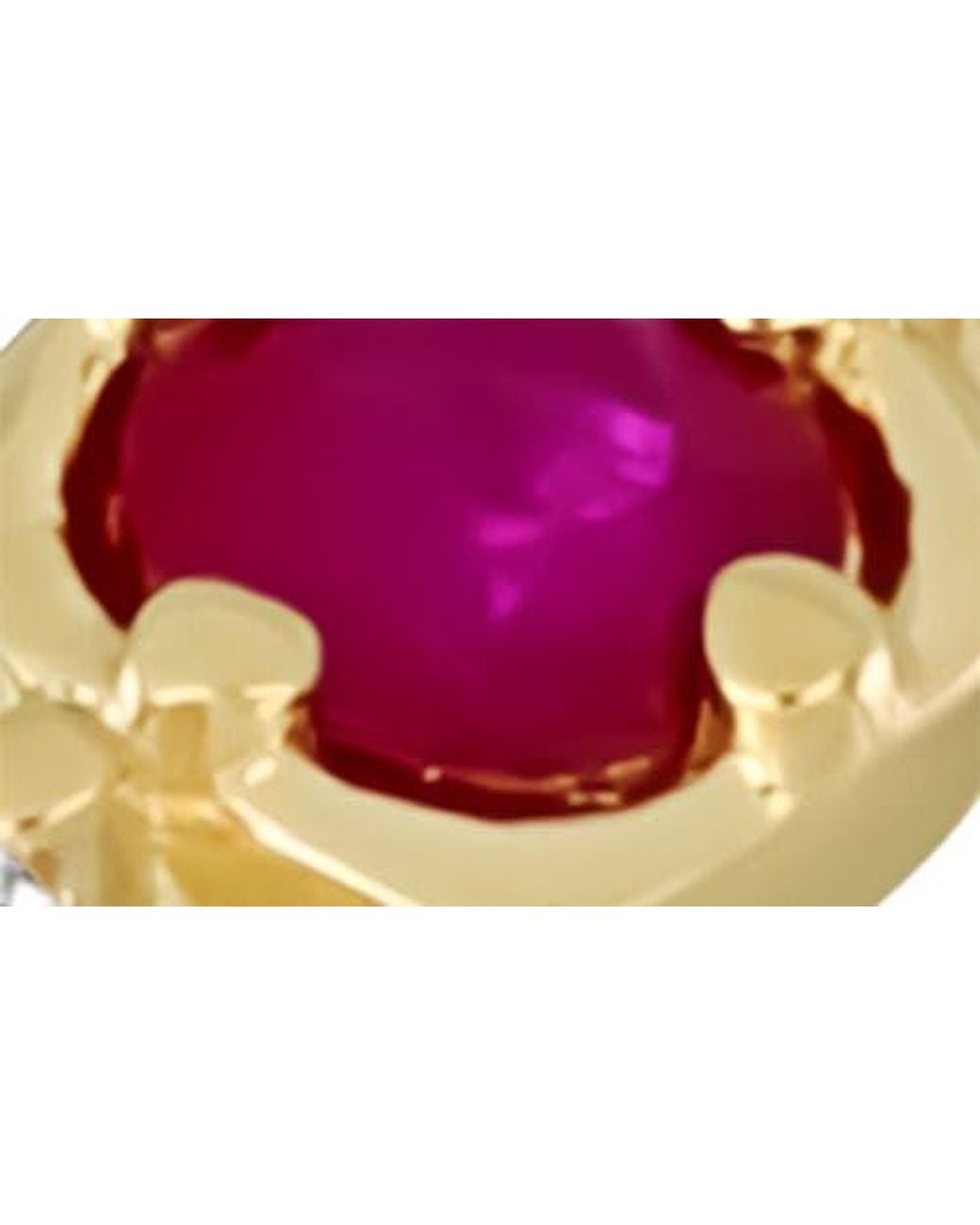 Bony Levy White El Mar Ruby & Diamond Stackable Ring