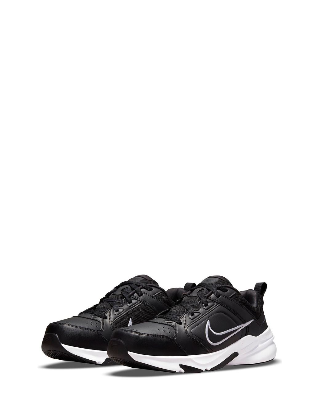 Nike Leather Defy All Day Training Shoe In Black/black At Nordstrom