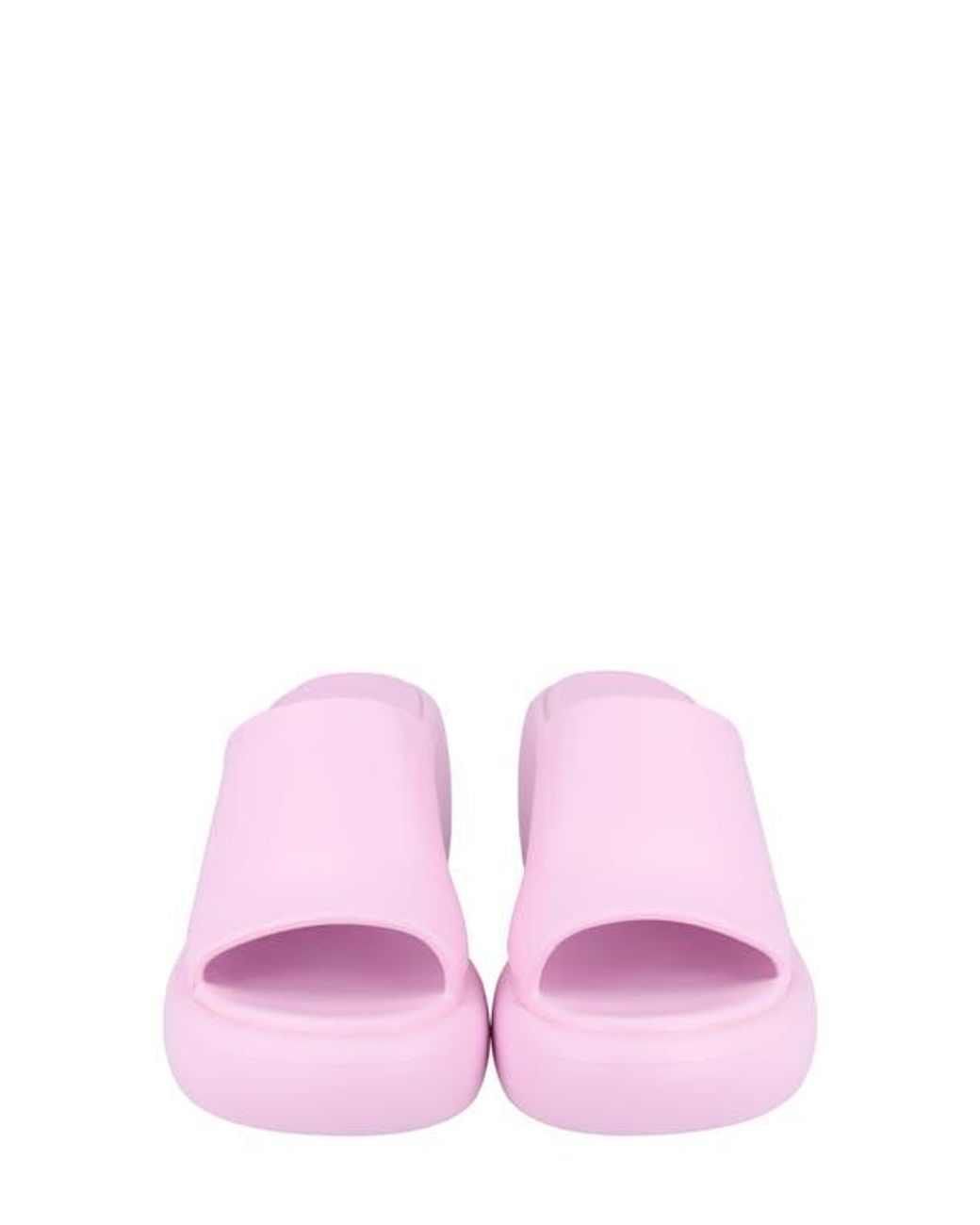 Ferragamo Pink Platform Slide Sandal