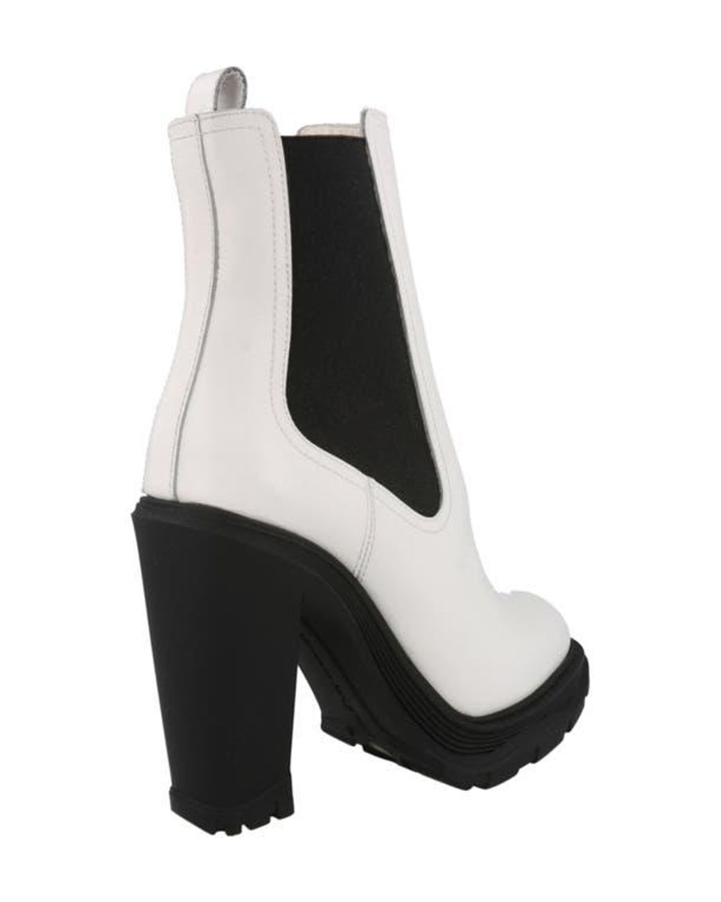 Alexander McQueen Black Heeled Chelsea Boot