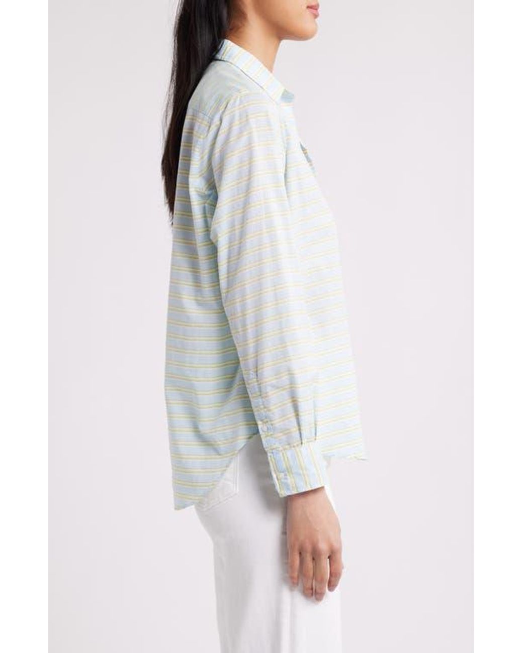 Frank & Eileen White Eileen Relaxed Button-Up Shirt