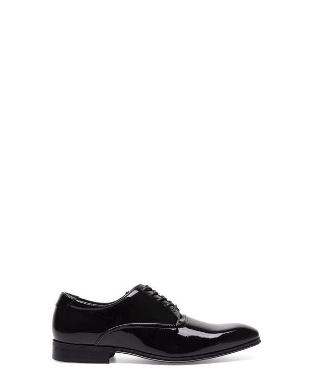 Florsheim Black Atlanta Plain Toe Derby for men
