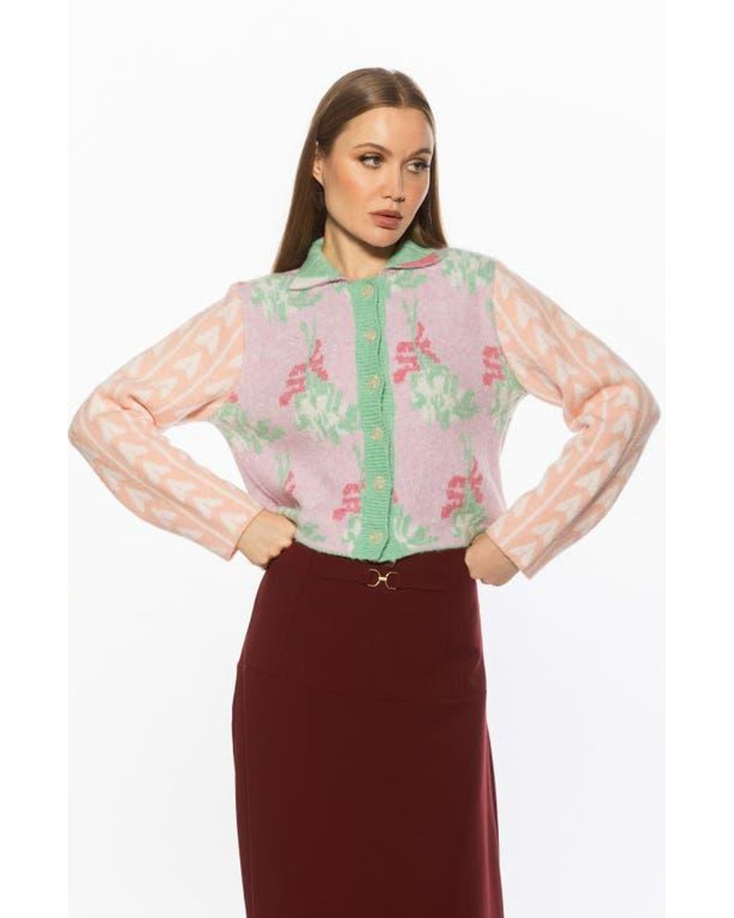 Alexia Admor Wayne Collared Knit Cardigan