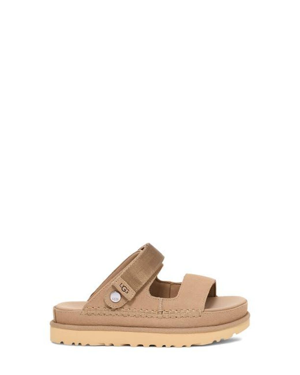 Ugg Natural Goldenstar Glide Platform Sandal