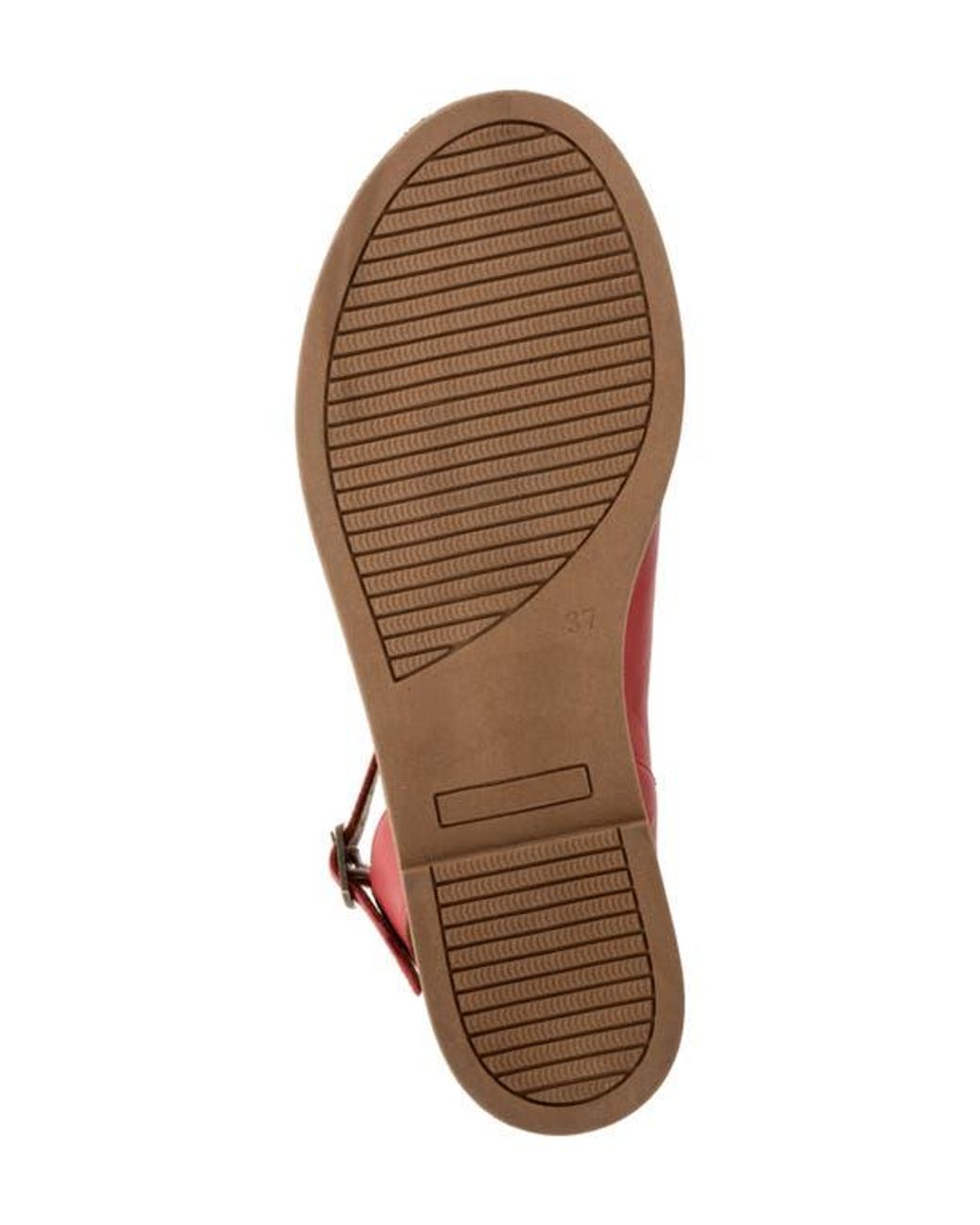 BUENO Red Harmony Ankle Strap Sandal