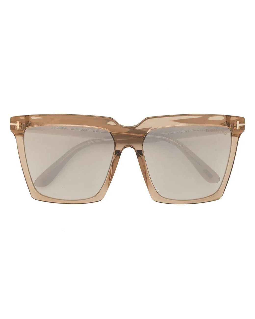Tom Ford Eyewear - Sabrina Square-frame Sunglasses in Natural | Lyst