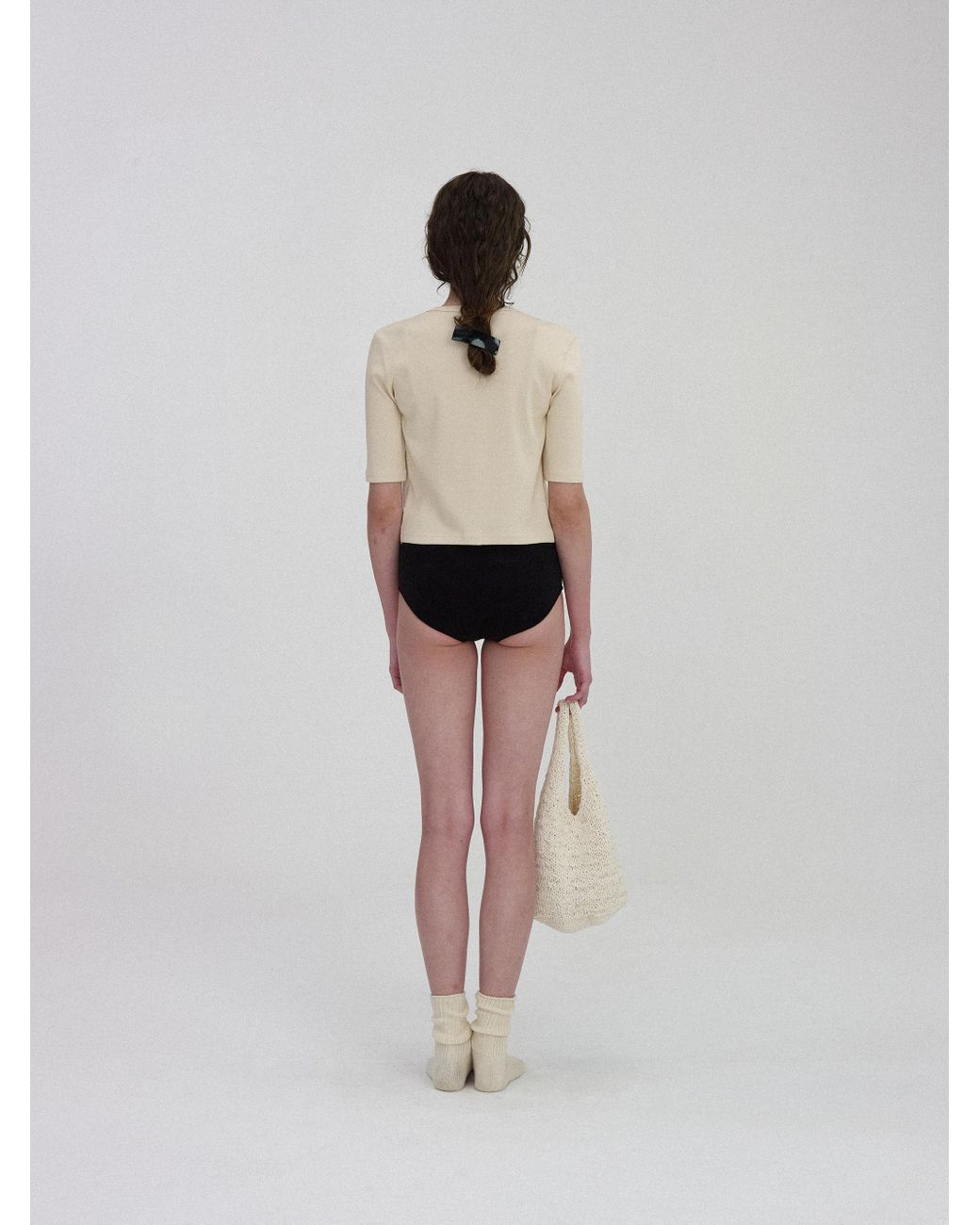 NOTHING WRITTEN Paico Crop Cardigan in Natural | Lyst UK