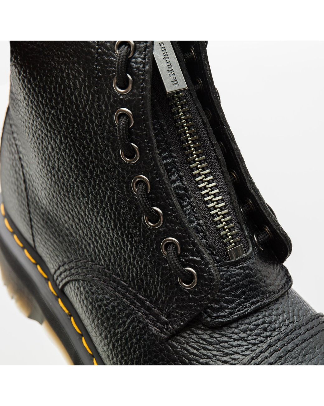 Dr. Martens Milled Nappa Leather Sinclair Platform Boots in Black | Lyst