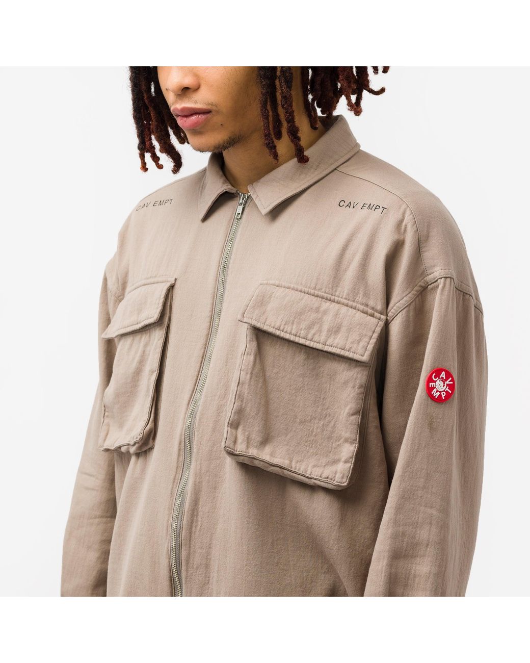 cavempt COTTON SHORT SHIRT JACKET Beige bckediri.beacukai.go.id