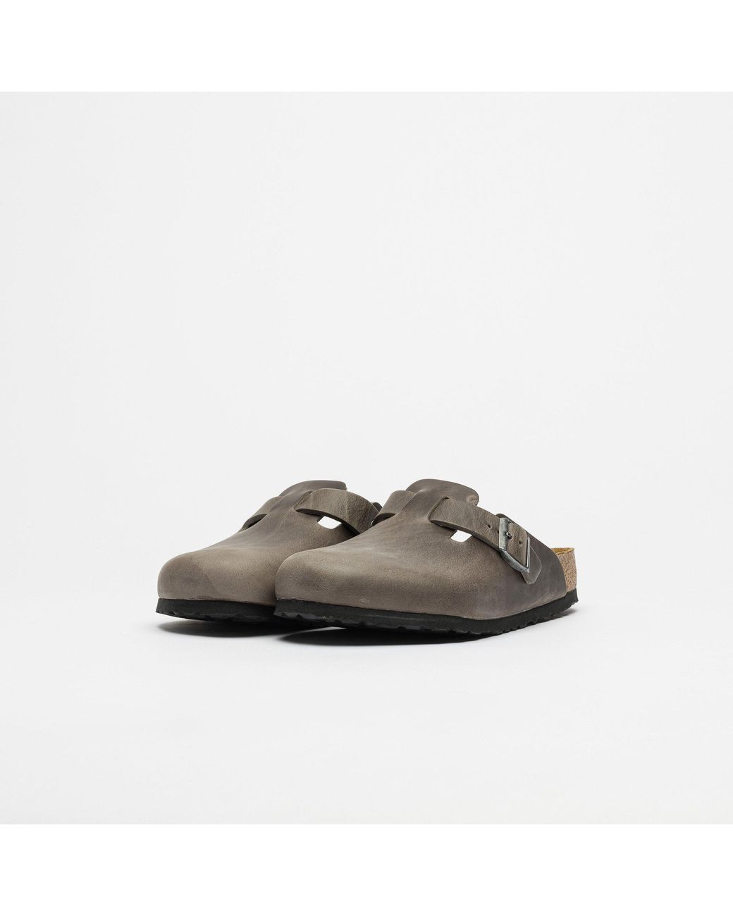 birkenstock boston iron oiled leather