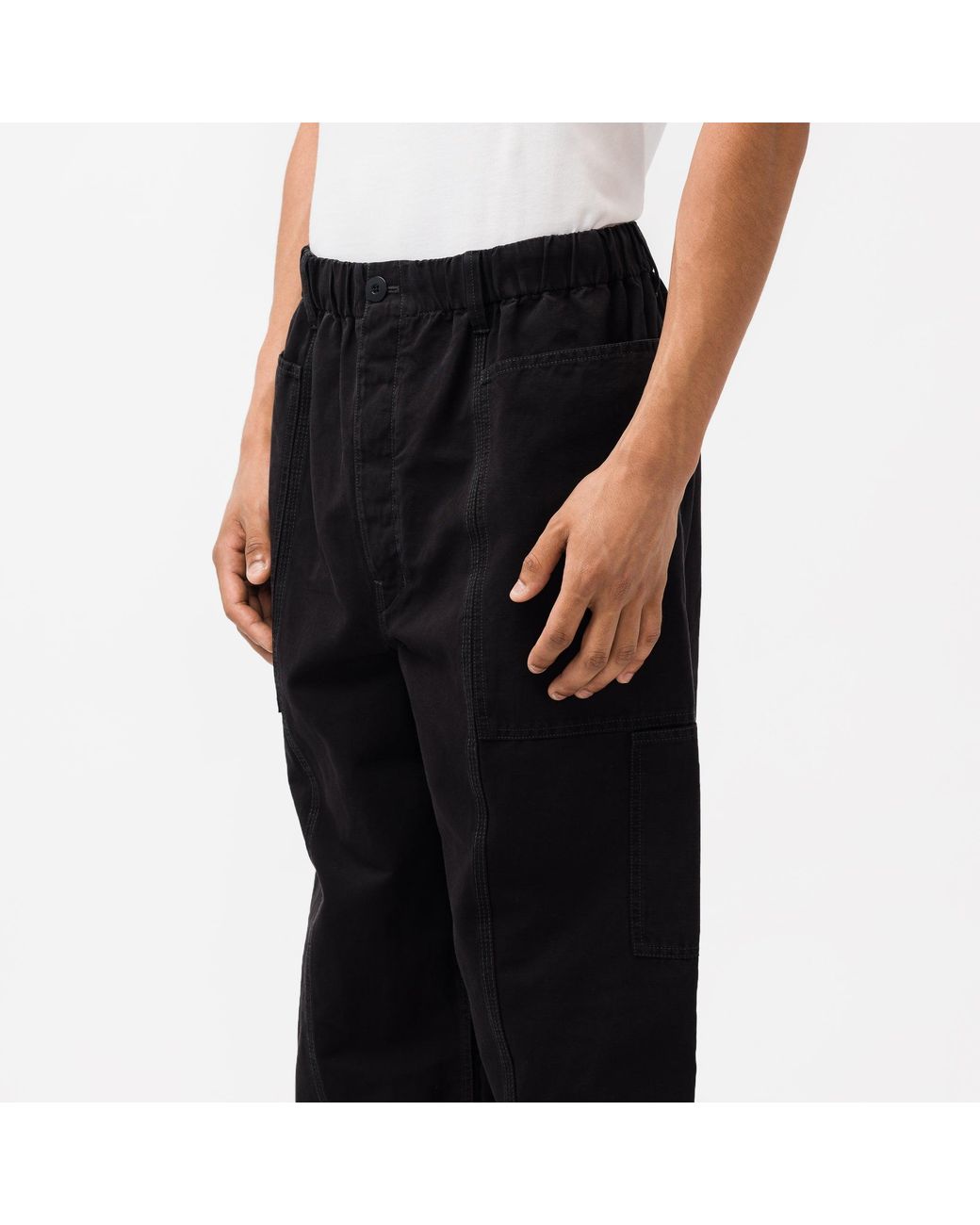 Lemaire Cotton Fatigue Pant in Black 