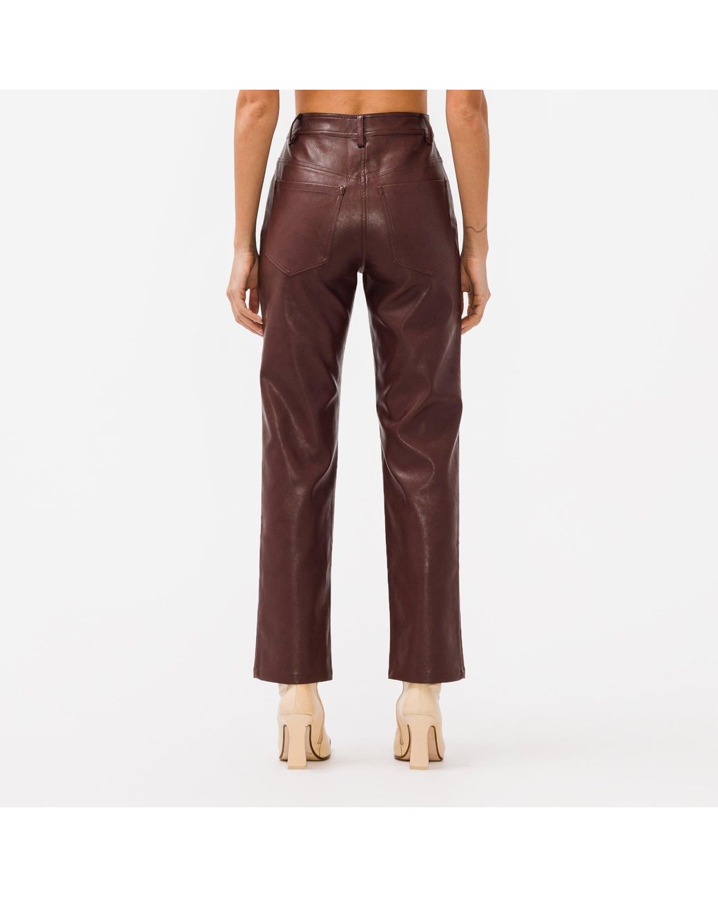Miaou Junior Leather Pants in Brown | Lyst