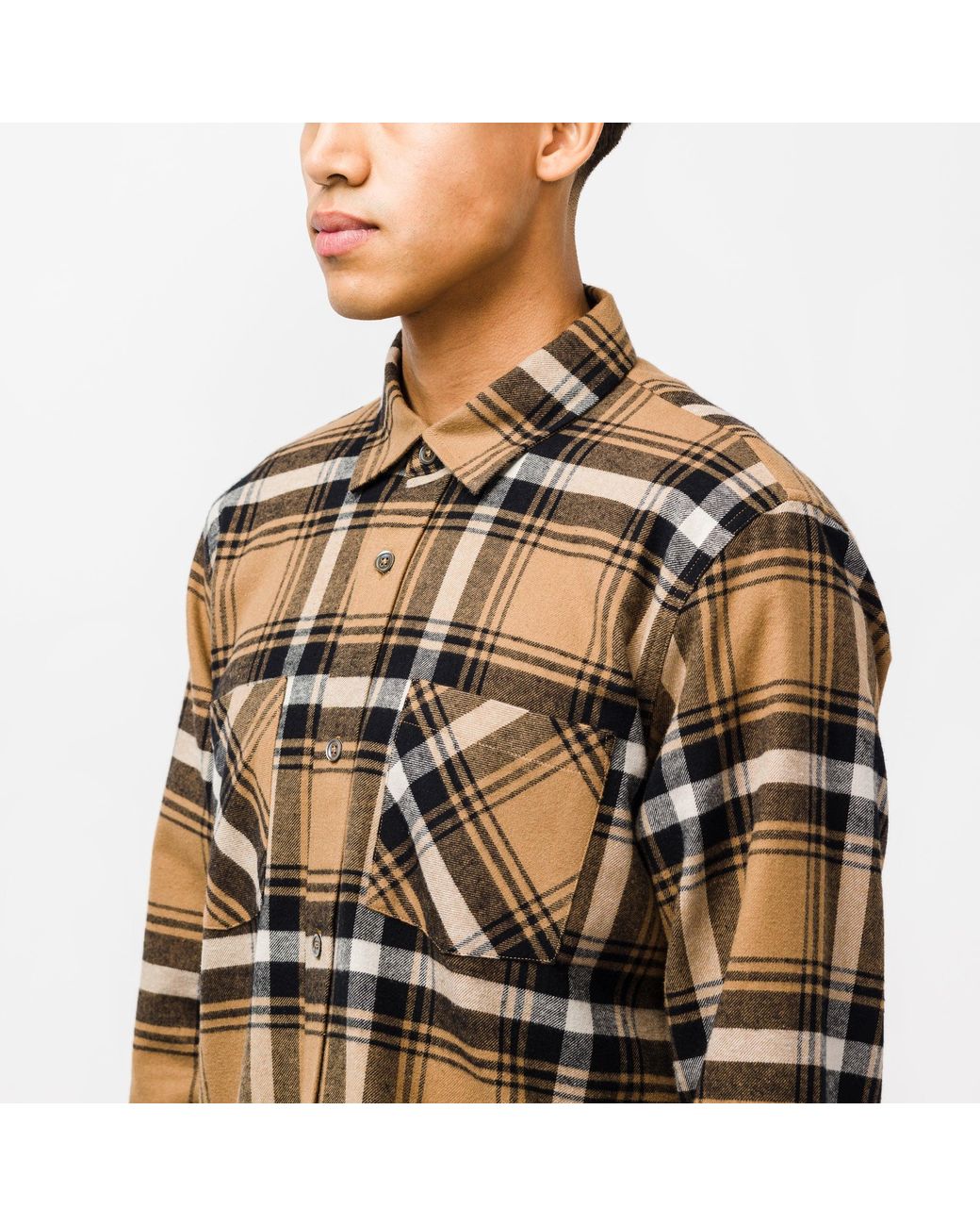 Stussy Cotton Classic Bailey Plaid Shirt in Brown for Men | Lyst