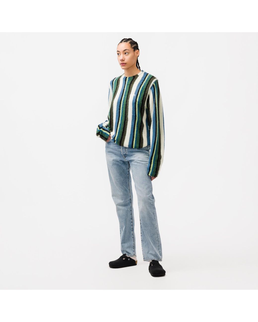 stussy vertical stripe tee