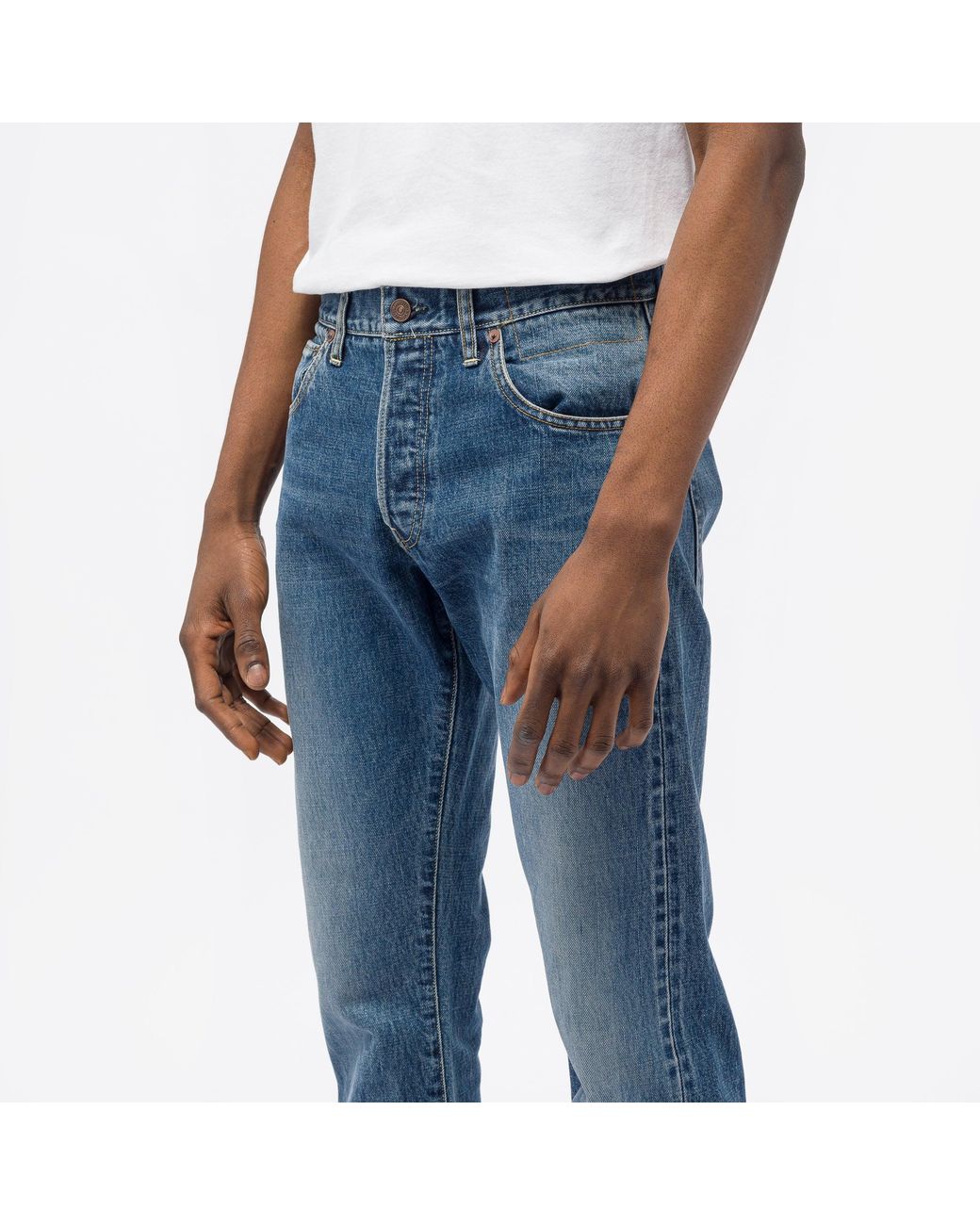 Visvim Social Sculpture 01 Slim Damaged-34 Jeans in Blue for Men