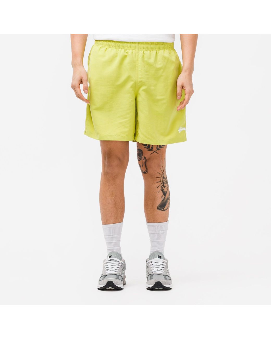 Stussy - Men's Stock Water Casual Shorts - Yellow - Synthetic - Shorts