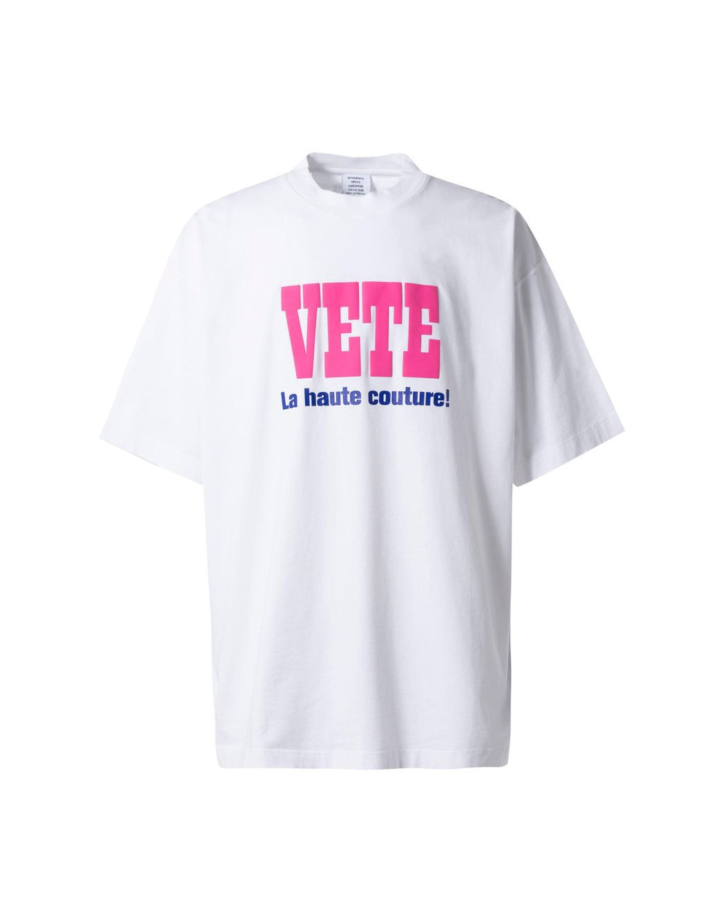 Vetements La Haute Couture T-shirt in White for Men | Lyst