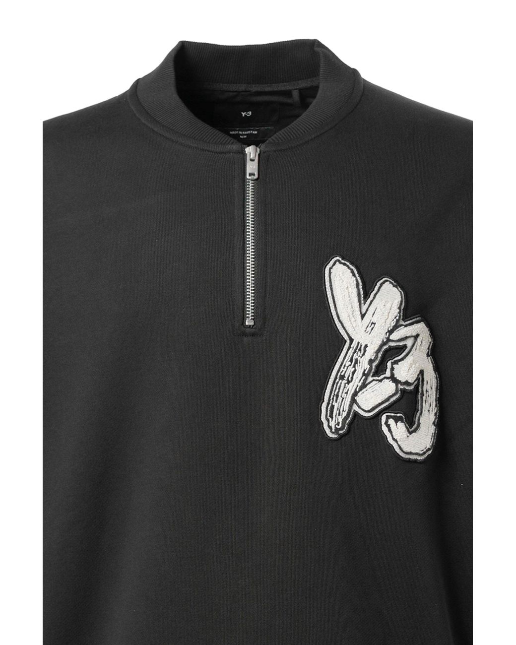 Y-3 Gfx Log Ft Crew in Black for Men | Lyst