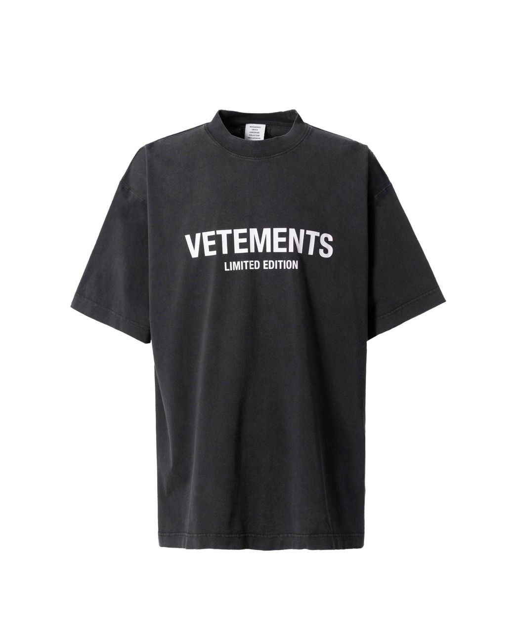 Vetements Logo Limited Edition T-shirt in Black for Men | Lyst